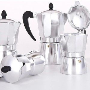 Barista Stovetop Espresso Maker Aluminum 6 Cups Pot Italian for Gas Stove